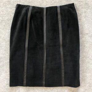 Alfani Black Suede Pencil Skirt
